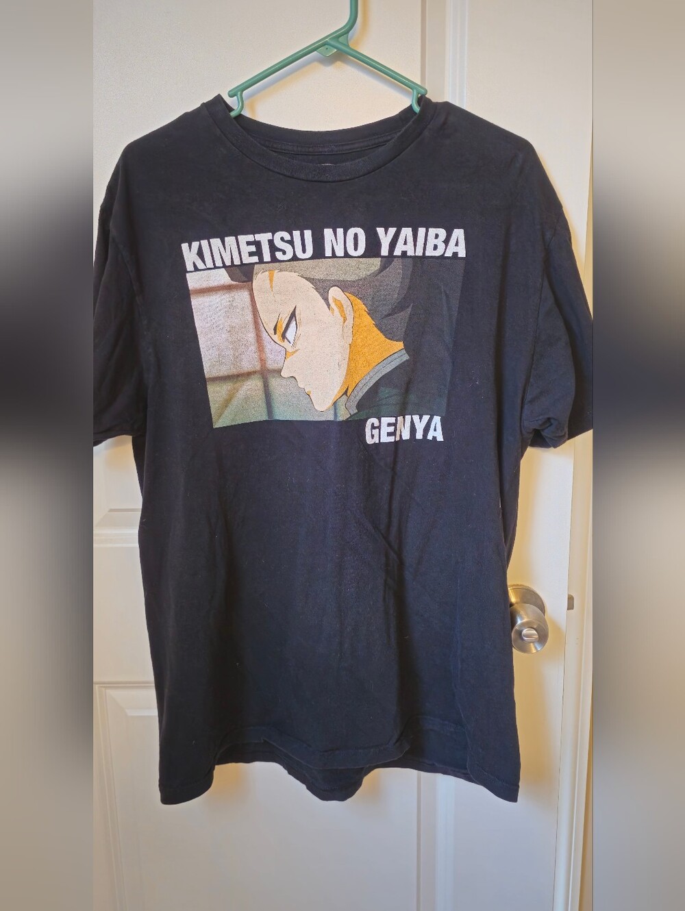 Kimetsu No Yaiba Genya Black Graphic Tee Demon Slayer